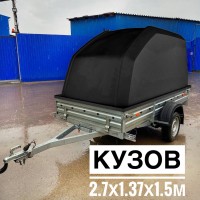 Крышка для прицепа МЗСА 817705 черная (Алюминиевый борт) Крышка для прицепа МЗСА 817705 черная (Алюминиевый борт)