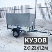 Прицеп Славич 203 с высоким тентом