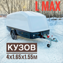 Прицеп Сталкер Туринг L Макс черно-белый