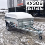 Прицеп Трейлер Прораб УВ с крышкой