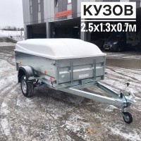 Прицеп Трейлер Прораб УВ с крышкой