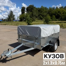 Прицеп ТРЕЙЛЕР ТОВАРИЩ 2.0х1.3 ЭКО УВ с низким тентом Прицеп ТРЕЙЛЕР ТОВАРИЩ 2.0х1.3 ЭКО УВ с низким тентом