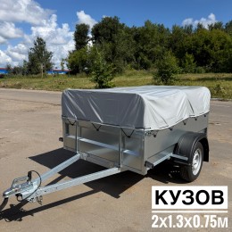 Прицеп ТРЕЙЛЕР ТОВАРИЩ 2.0х1.3 ЭКО УВ с низким тентом