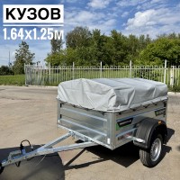 Прицеп Титан 1713-05 с высоким бортом и низким тентом Прицеп Титан 1713-05 с высоким бортом и низким тентом
