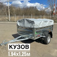 Прицеп Титан 2013-05 с высоким бортом и низким тентом