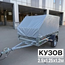 Прицеп Титан 2513-03 со средним скошенным тентом Прицеп Титан 2513-03 со средним скошенным тентом