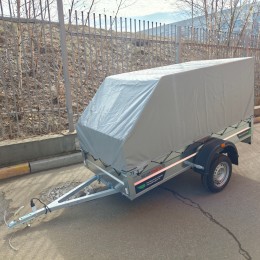 Прицеп Титан 2513-03 со средним скошенным тентом