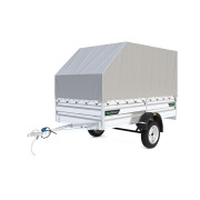 Прицеп Титан 3015-05 с высоким бортом и высоким скошенным тентом