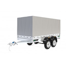 Прицеп Титан 3515-03 самосвал двухосный с высоким тентом