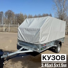 Прицеп Титан 3515-03 с высоким скошенным тентом