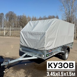 Прицеп Титан 3515-03 с высоким скошенным тентом