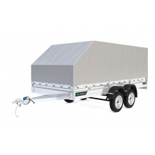 Прицеп Титан 4319-03 двухосный с высоким скошенным тентом