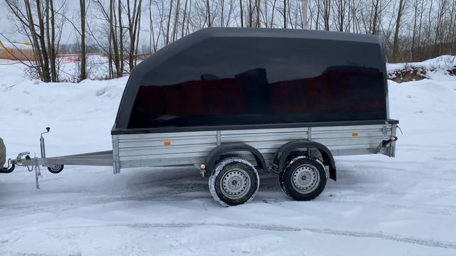 Прицеп МЗСА 817736 с чёрной крышкой