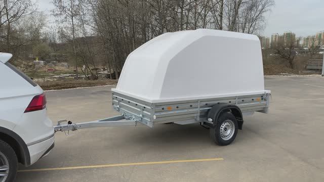 Мзса 817703 с крышкой. Легковой прицеп