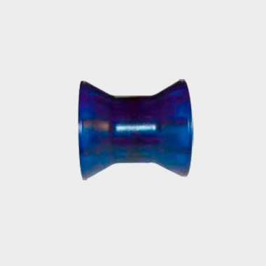 Ролик носовой  L=74 мм D=73/50/14.5 мм PVC синий 6X1064.013