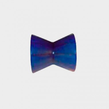 Ролик носовой  L=95 мм D=87/54/14.5 мм PVC синий 6X1064.014