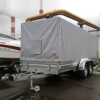 Тент с каркасом к прицепу МЗСА 832162.221 h=1800мм. ТК62.202 серый Тент с каркасом к прицепу МЗСА 832162.221 h=1800мм. ТК62.202 серый