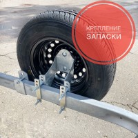 Крепление запасного колеса МЗСА на дышло