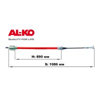 Трос тормозной AL-KO 890/1,086 247284